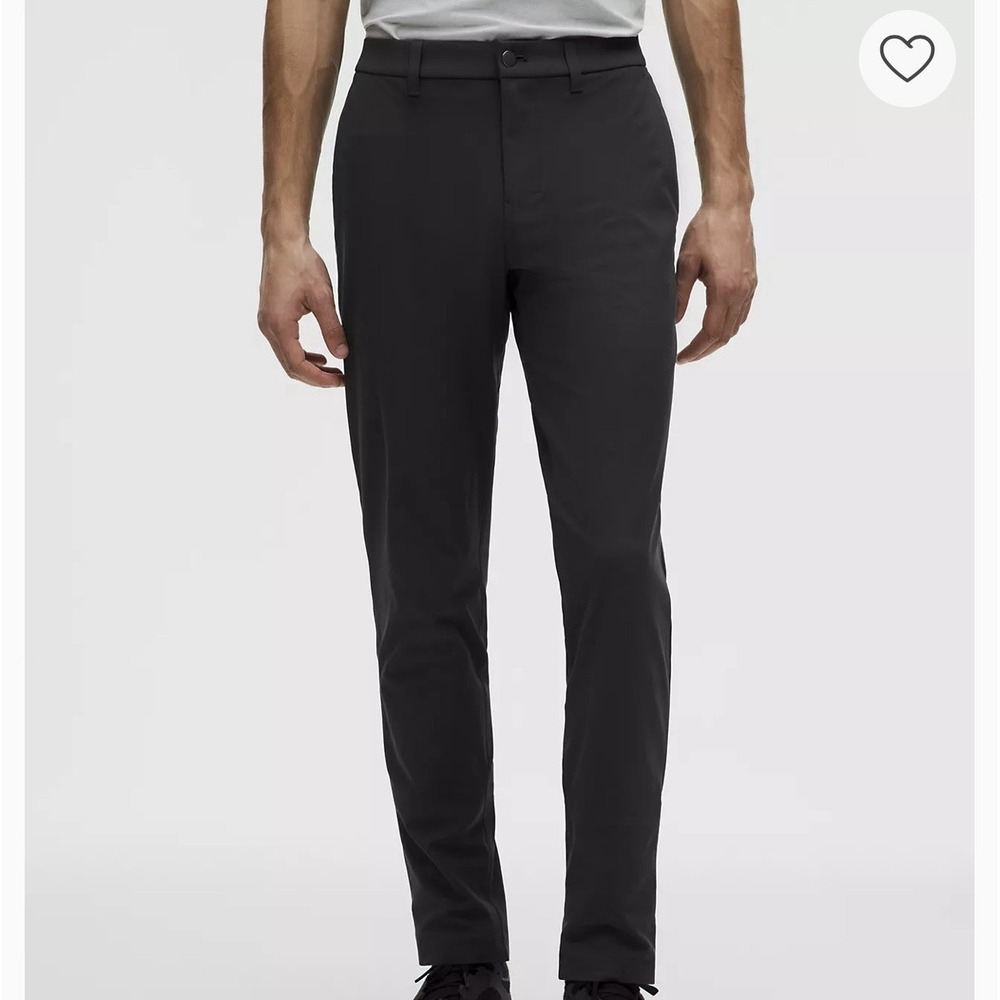 Lululemon ABC Slim-Fit Trouser Pants Warpstreme 36 X 33 Men's Black Atheisure
